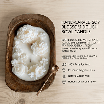 Botanical Garden Dough Bowl Candle | Two Styles