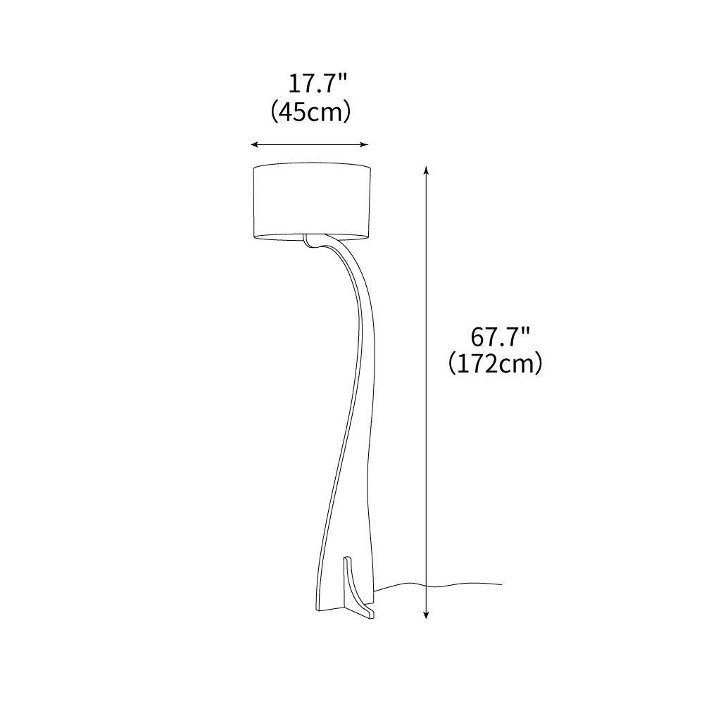 Bow Curve Floor Lamp 17.7