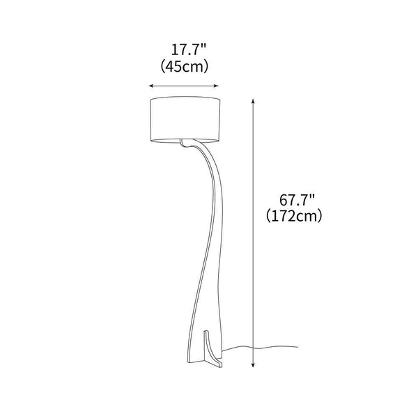 Bow Curve Floor Lamp 17.7