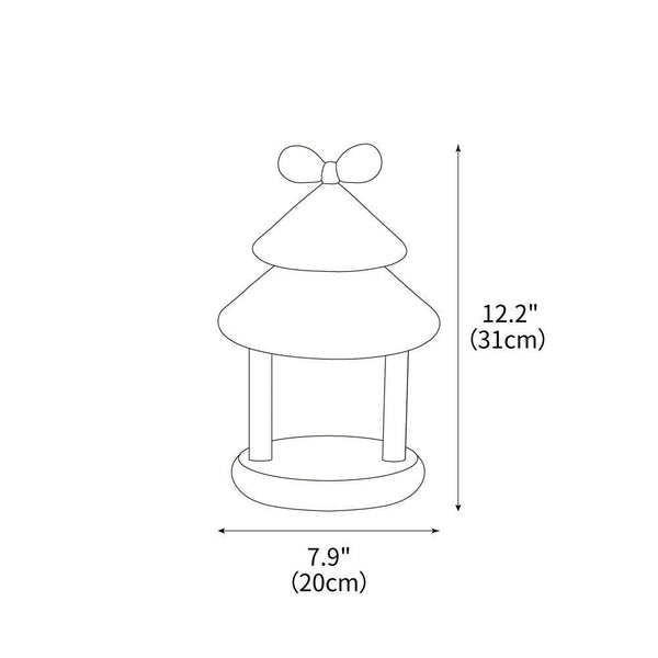 Bow Tie Cone Table Lamp 7.9