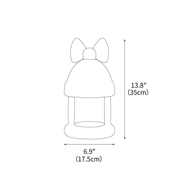 Bow Tie Hat Table Lamp 6.9