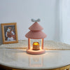Bow Tie Cone Table Lamp 7.9" - D20 x H31cm / D7.9 x H12.2" / Pink+White / US Plug