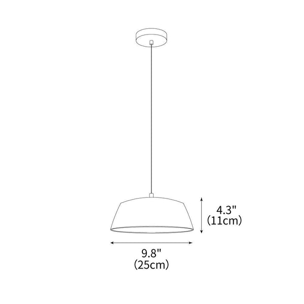 Bowlful Ceramic Pendant Lamp 9.8