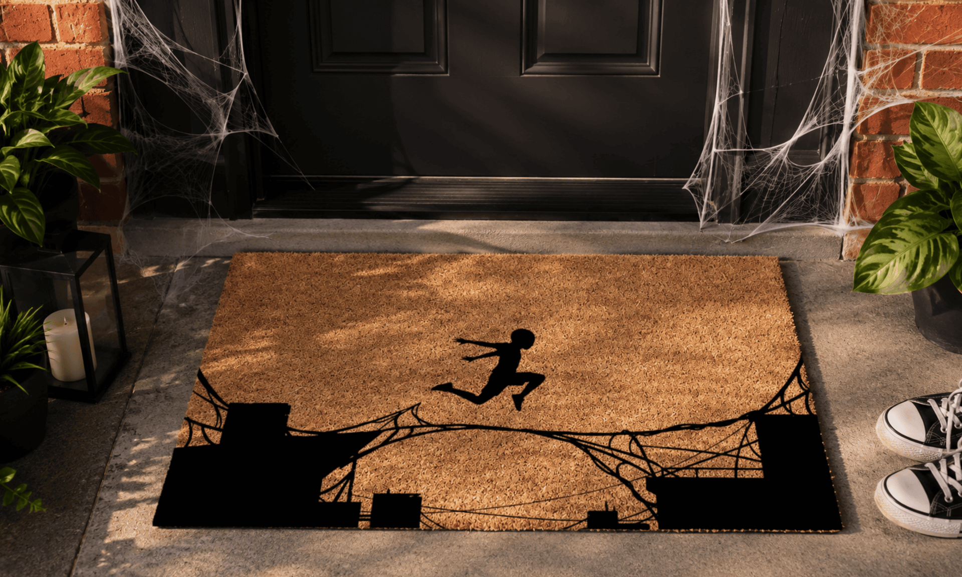 Boy Jumping Coir Mat