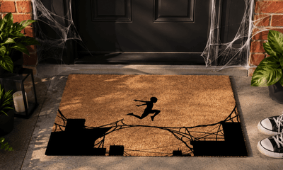 Boy Jumping Coir Mat