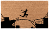 Boy Jumping Coir Mat