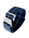 YEMA Marine Nationale Parachute Watch Band Blue 19mm | SYMN39-G-SS