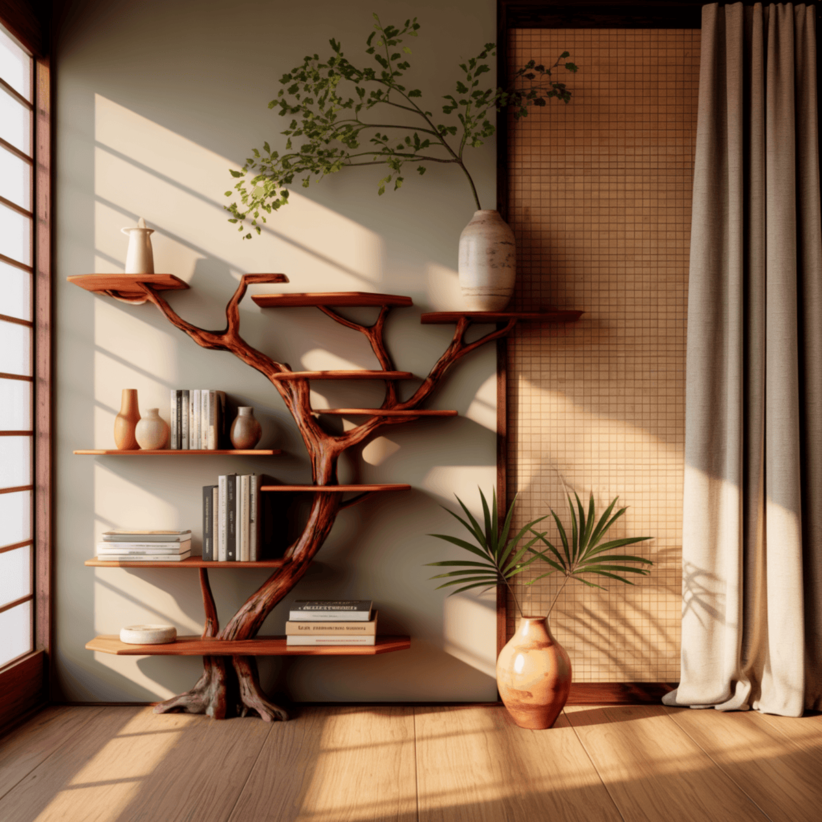 Branchline Solid Wood Tree Bookshelf