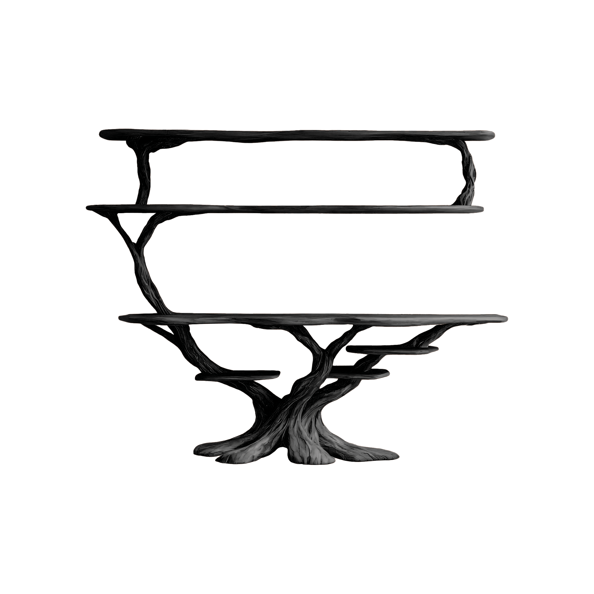 Branford Grove Solid Wood Console Table with Shelves