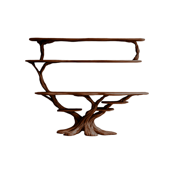 Branford Grove Solid Wood Console Table with Shelves