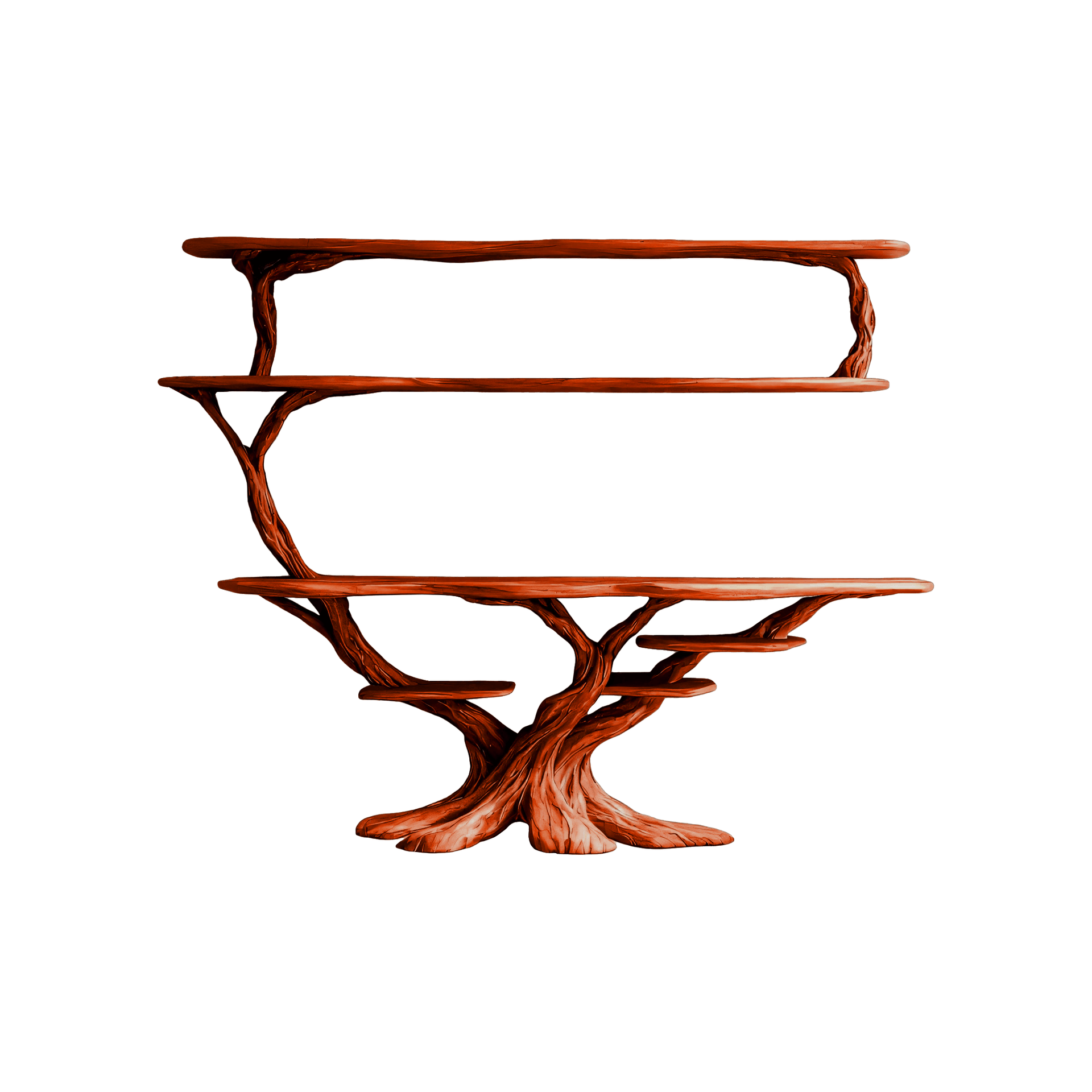 Branford Grove Solid Wood Console Table with Shelves