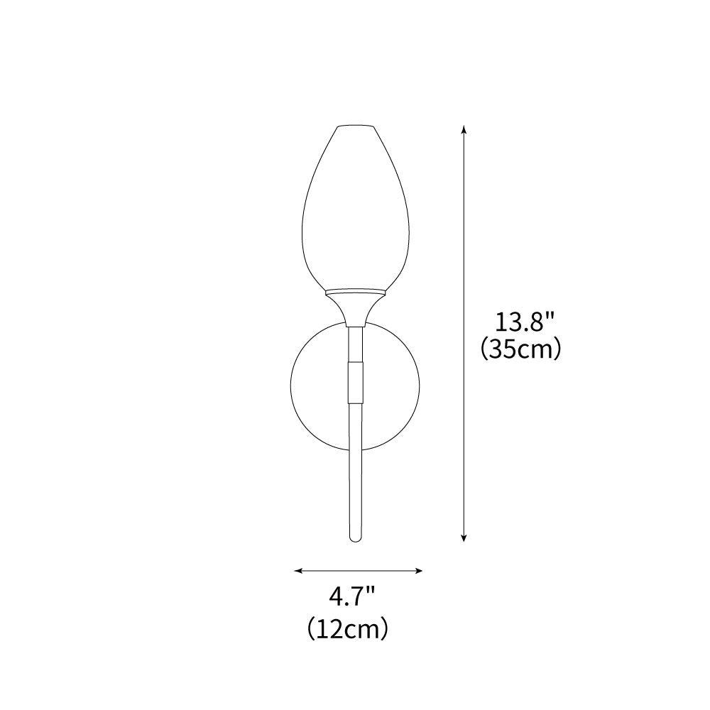 Brass Blossom Wall Light 4.7