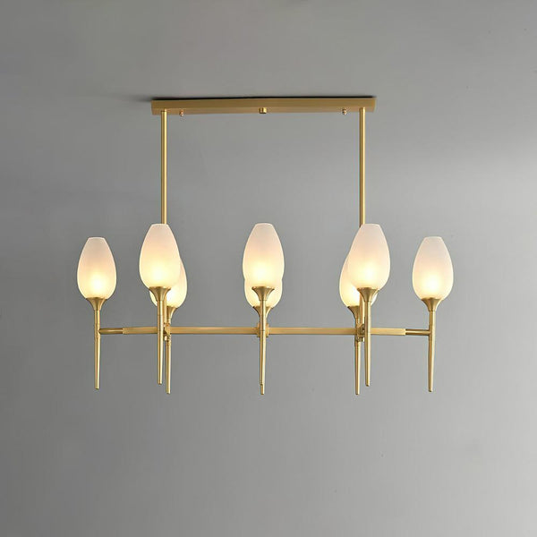 Brass Blossom Chandelier