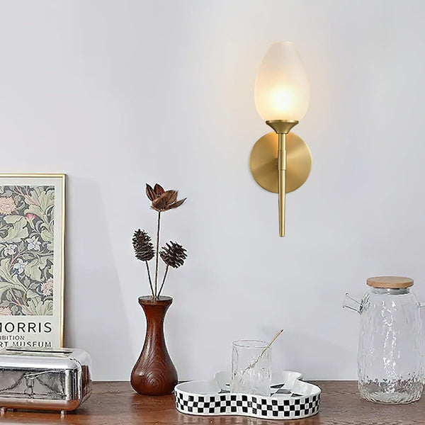 Brass Blossom Wall Light 4.7