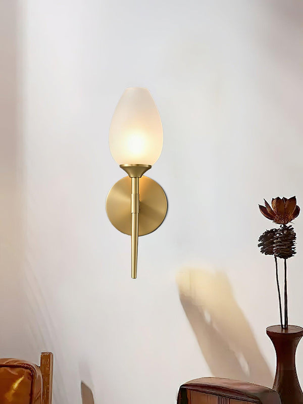 Brass Blossom Wall Light 4.7