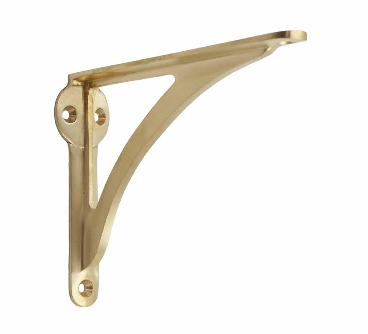 Arched Shelf Bracket - Brass Brushed/Satin