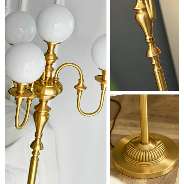 Brass Candelabra Floor Lamp 19.7