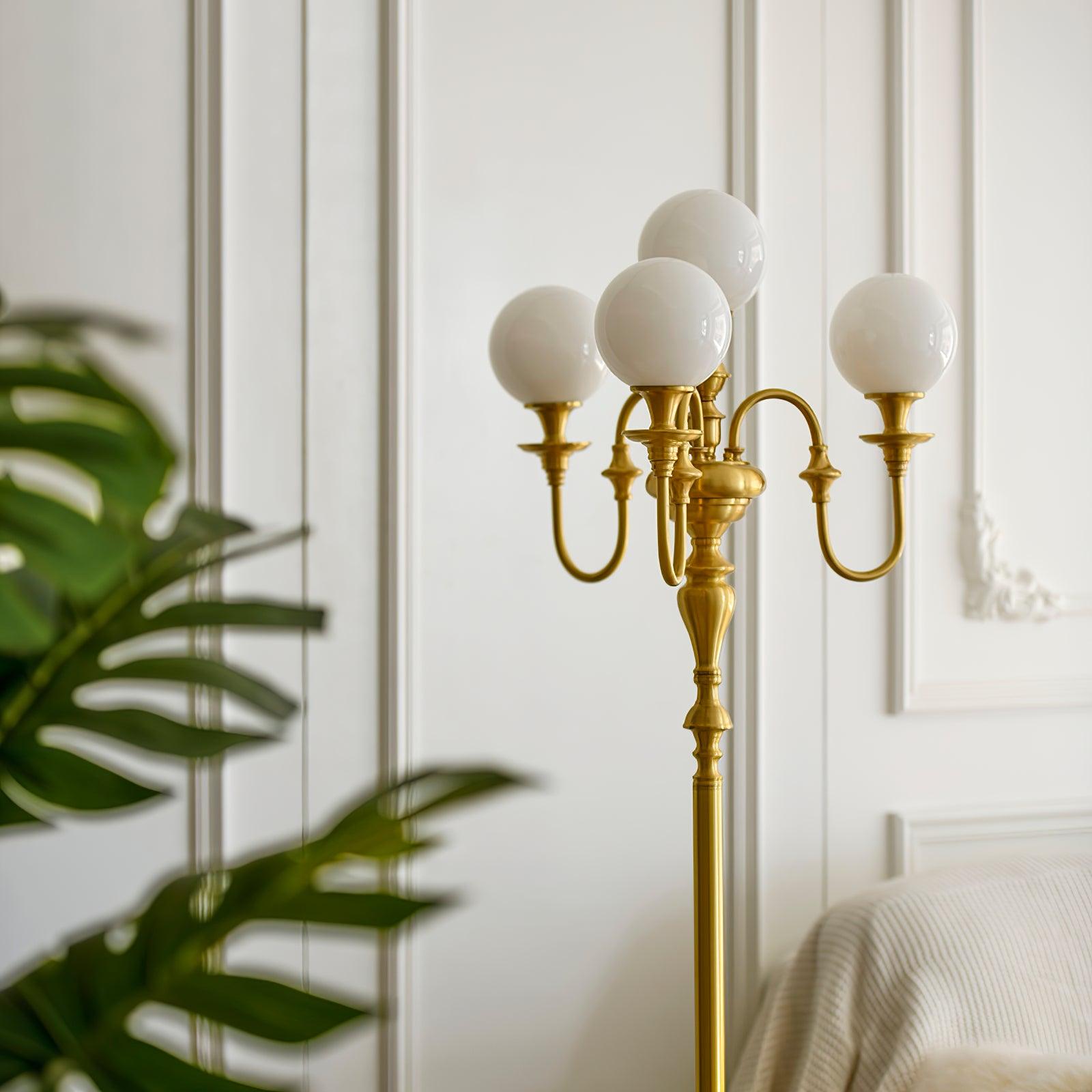 Brass Candelabra Floor Lamp 19.7