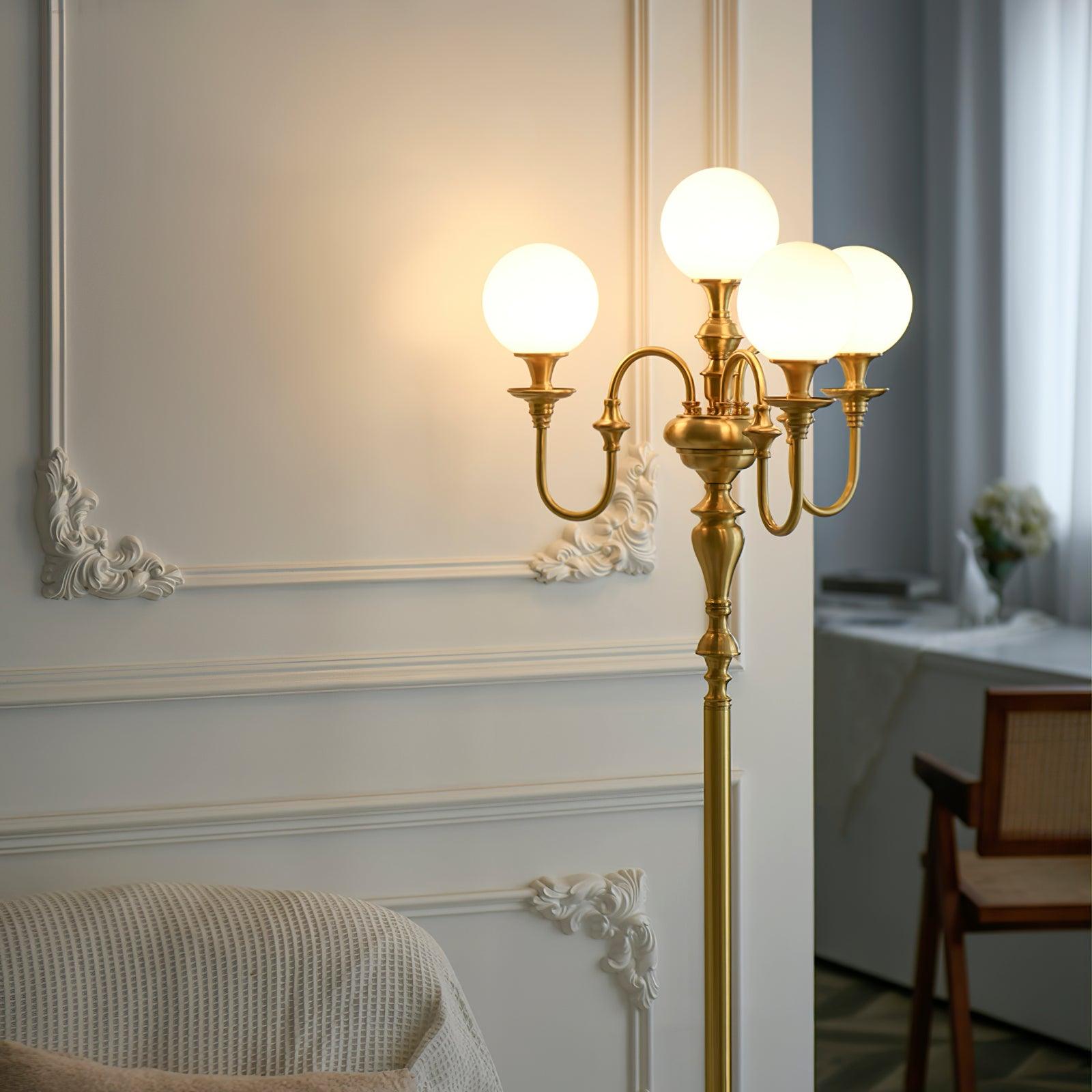 Brass Candelabra Floor Lamp 19.7