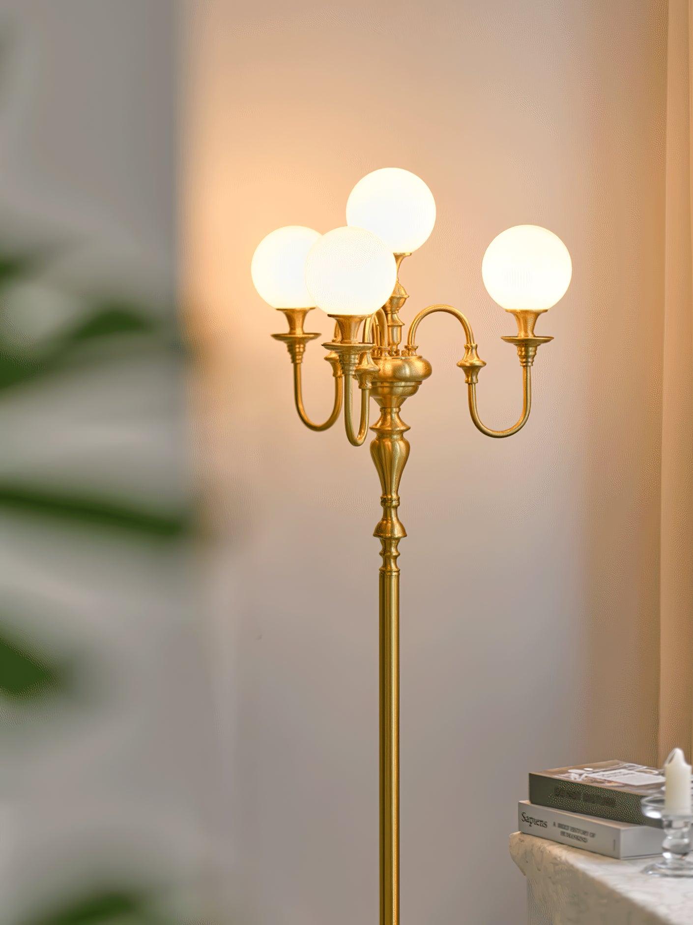 Brass Candelabra Floor Lamp 19.7