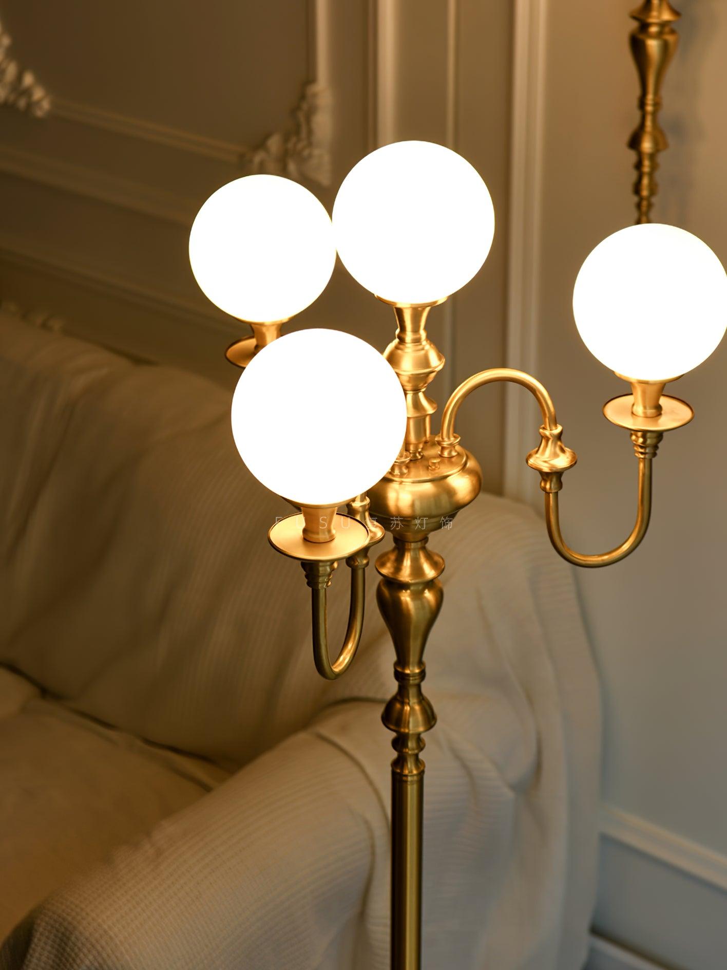 Brass Candelabra Floor Lamp 19.7
