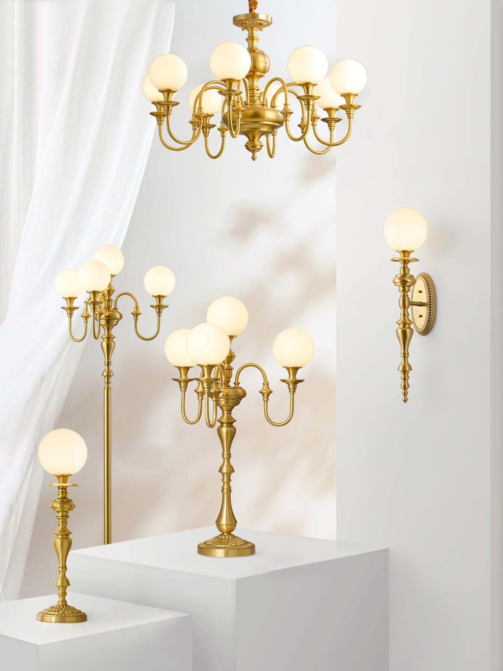 Brass Candelabra Floor Lamp 19.7