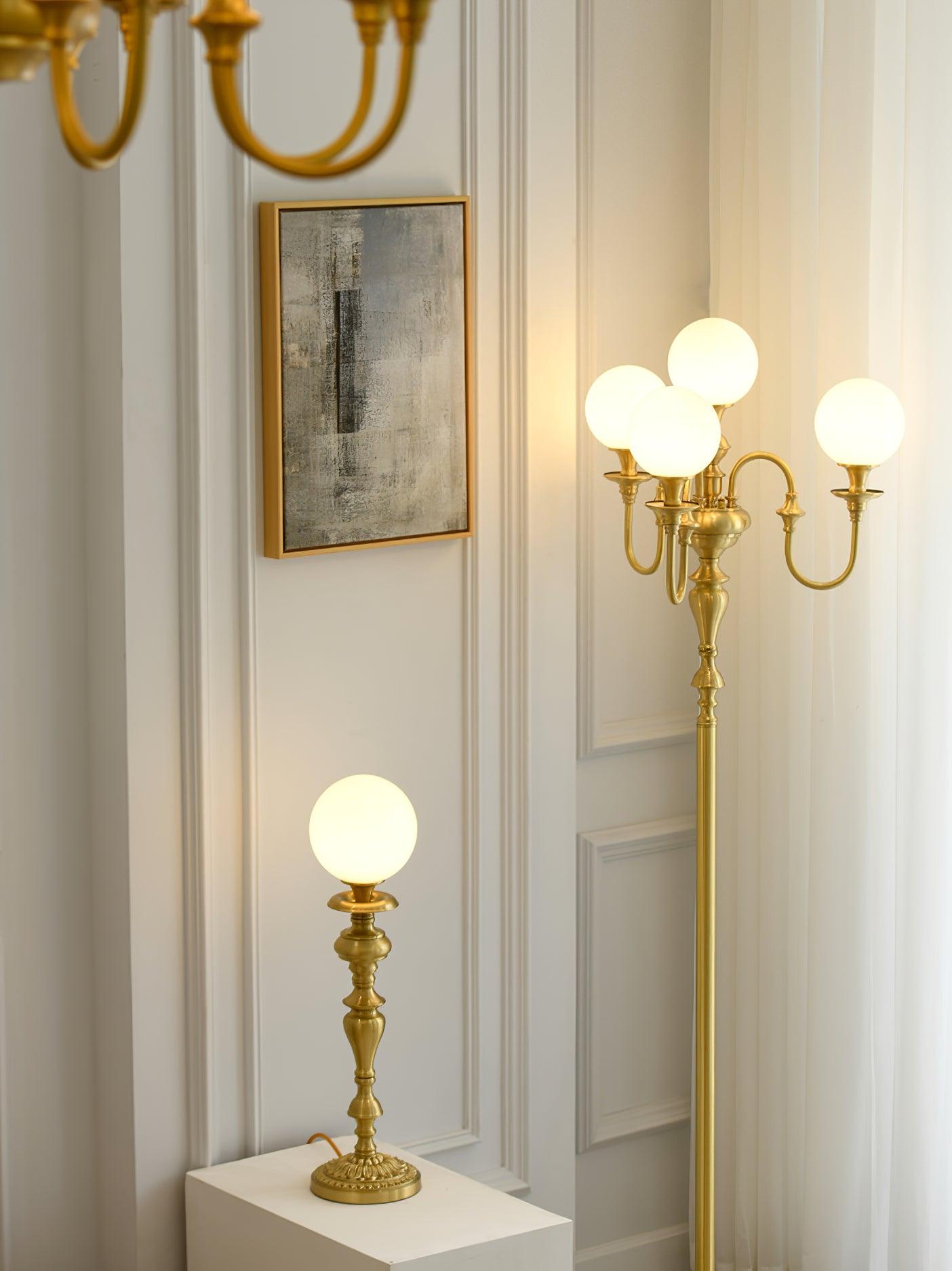 Brass Candelabra Table Lamp