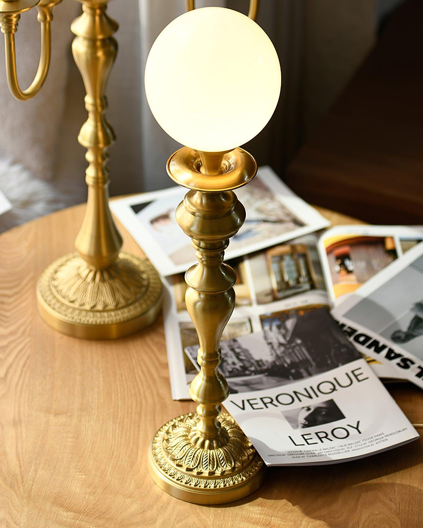 Brass Candelabra Table Lamp