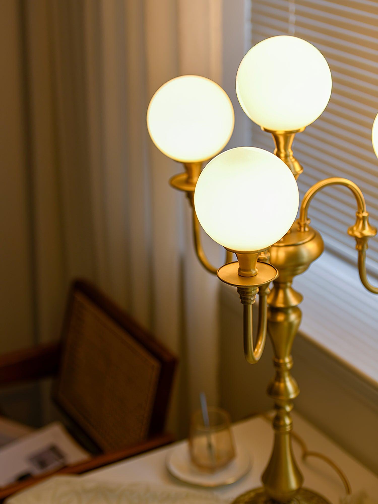 Brass Candelabra Table Lamp