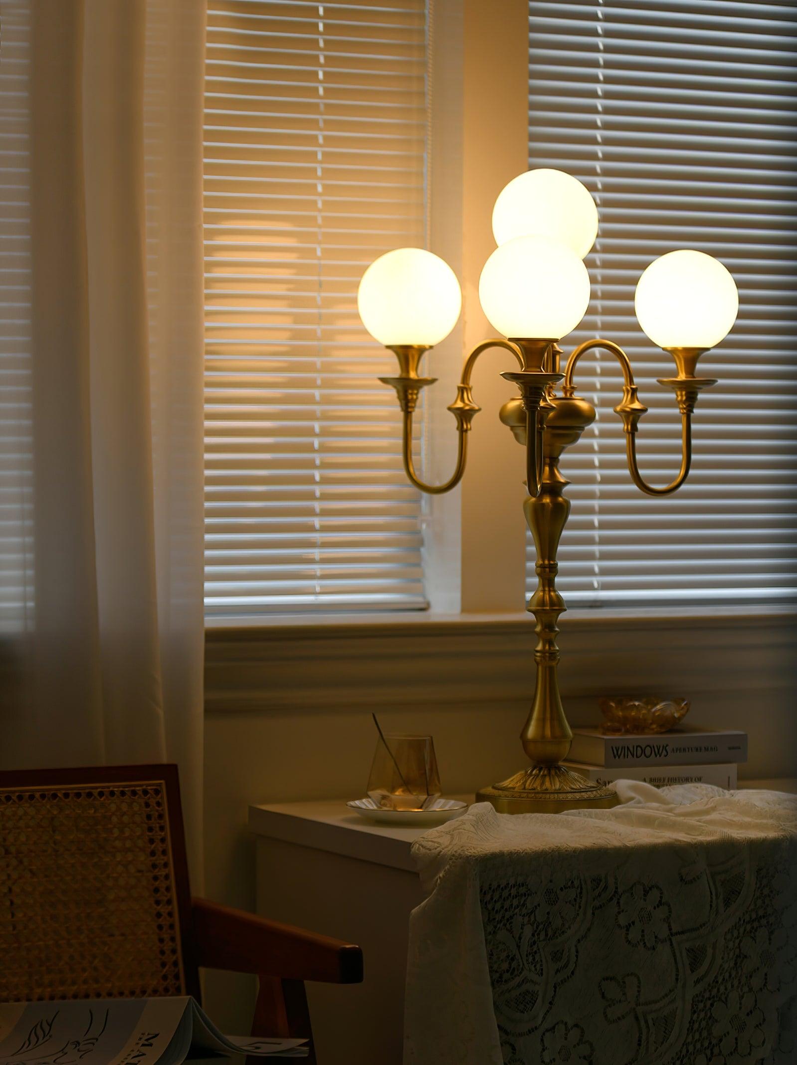 Brass Candelabra Table Lamp