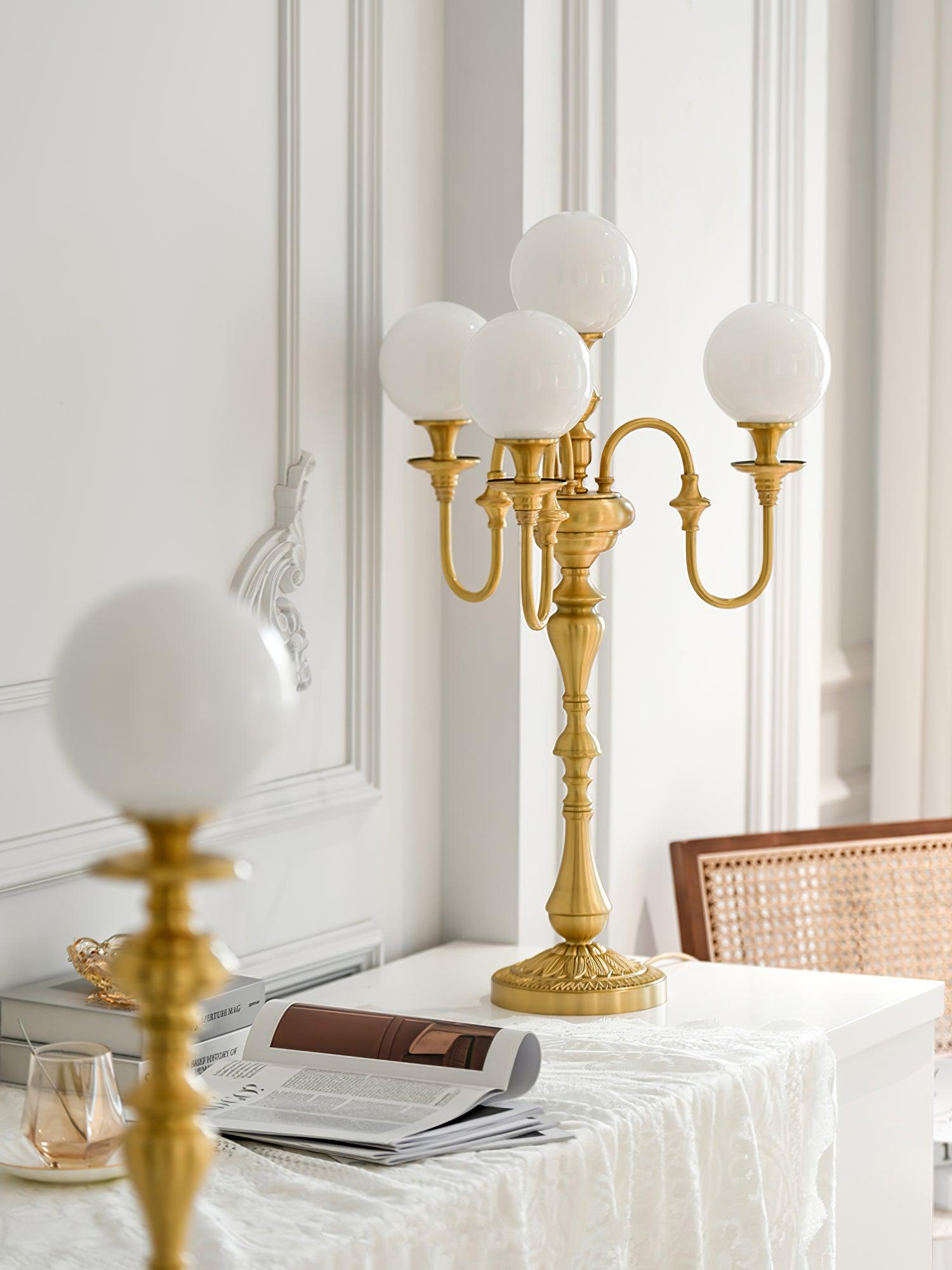 Brass Candelabra Table Lamp
