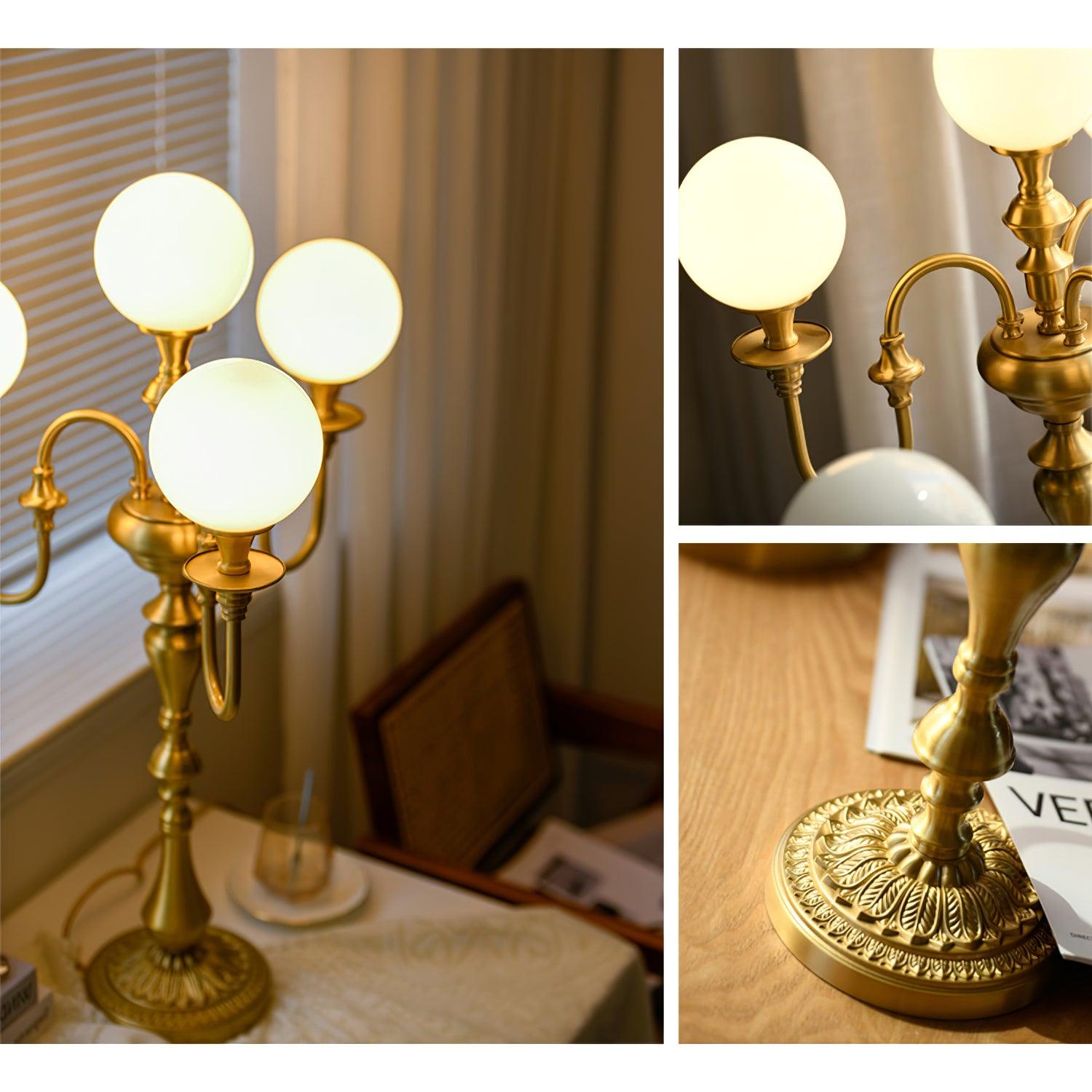 Brass Candelabra Table Lamp