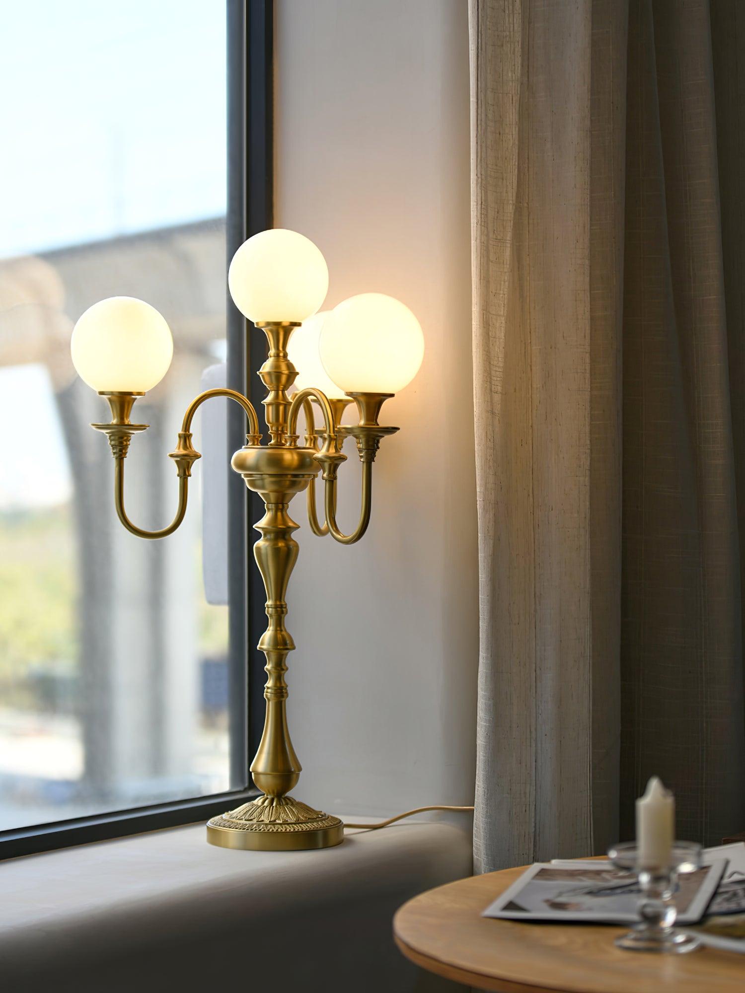 Brass Candelabra Table Lamp