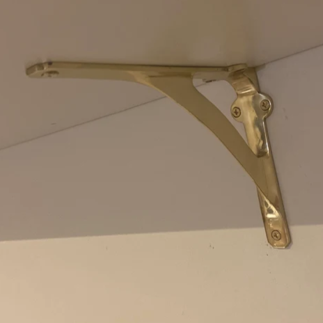 Classic Shelf Bracket - Brass Brushed