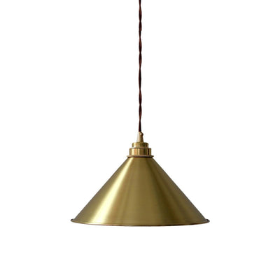 Brass Cone Pendant Light 9.4