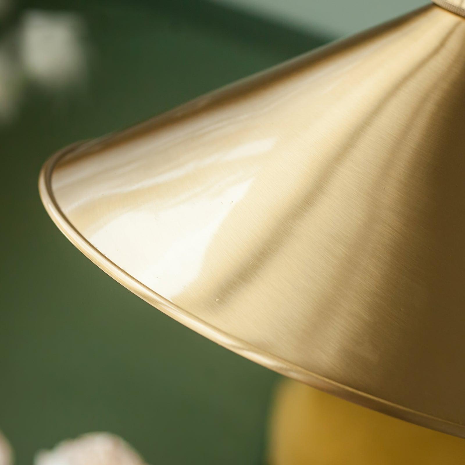 Brass Cone Pendant Light 9.4