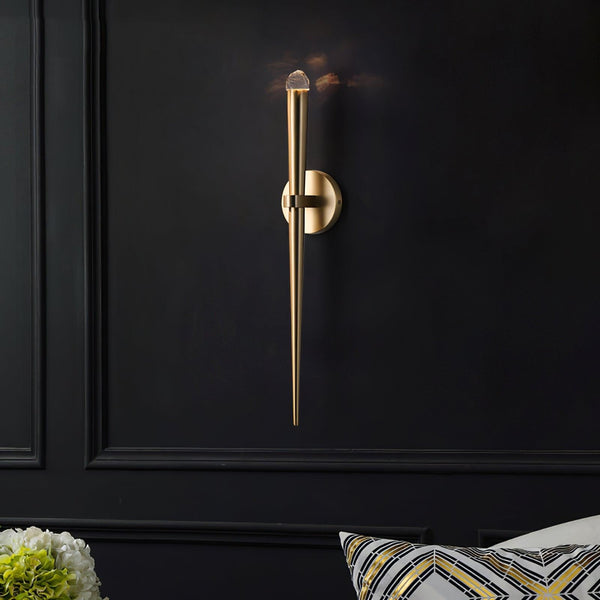 Brass Cone Wall Lamp