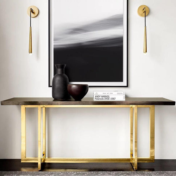 Brass Cone Wall Lamp