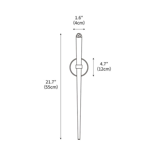 Brass Cone Wall Lamp
