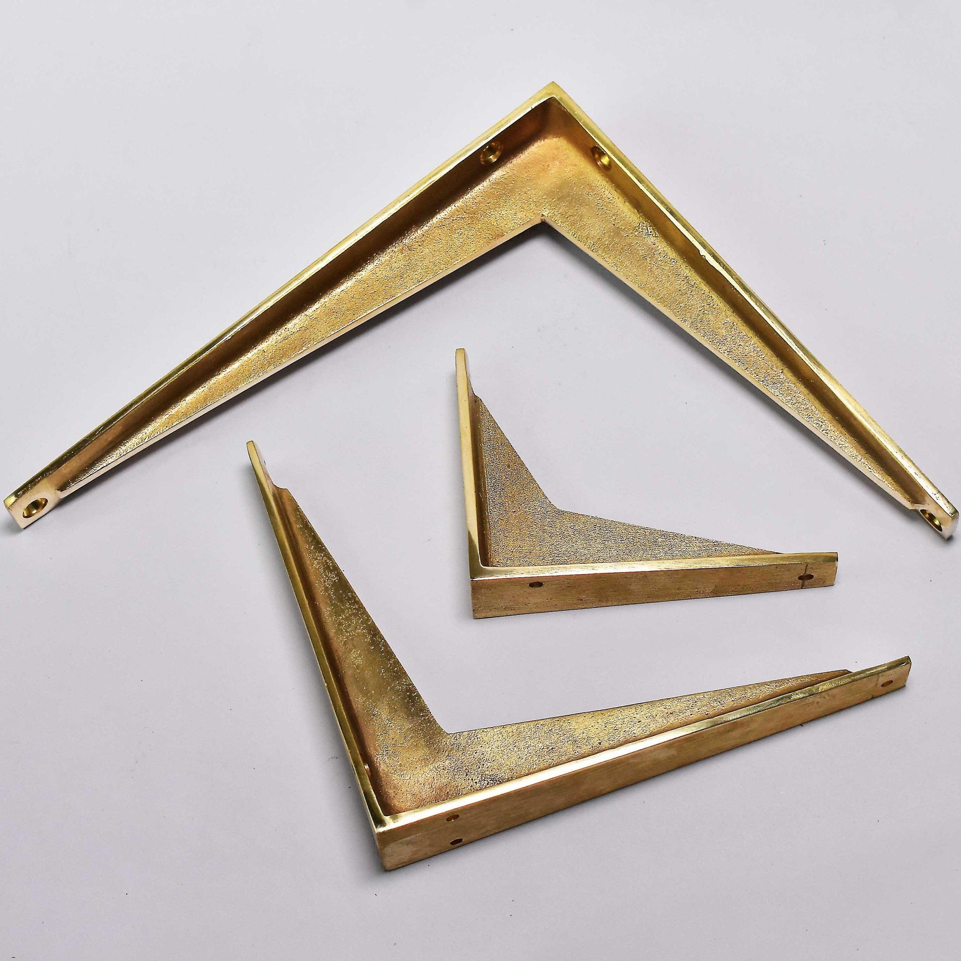 Maison Shelf Bracket - Unlacquered Brass Polished