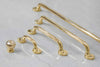 Boise Cabinet Pulls - Unlacquered Brass Polished