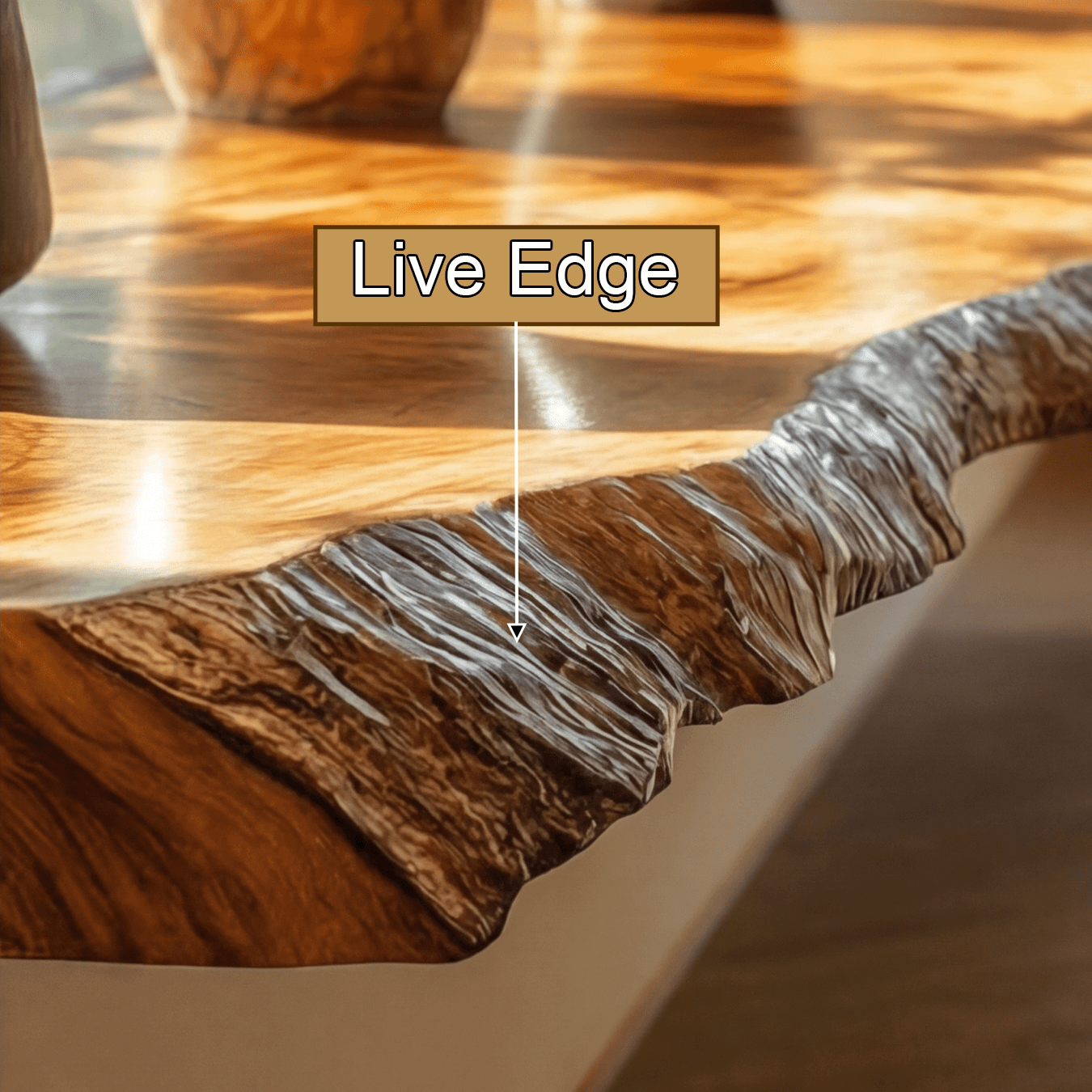 Bravon Live Edge Solid Wood Floating Shelf SPA543243