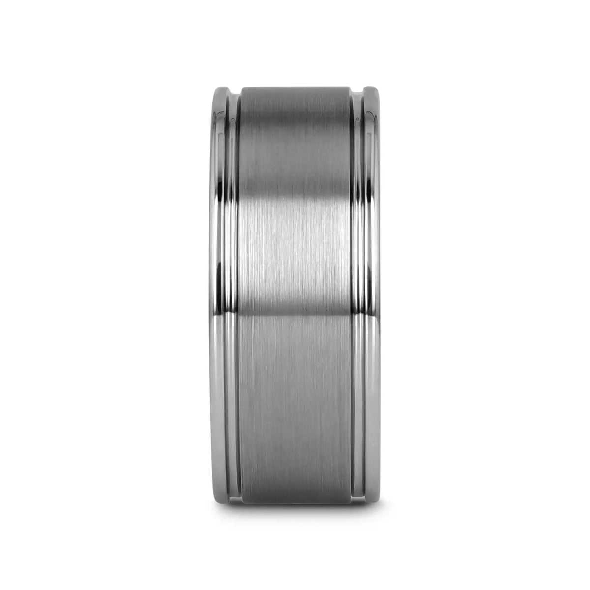 BRIDGEPORT Flat Satin Finish Tungsten Carbide Ring - 6mm - 10mm