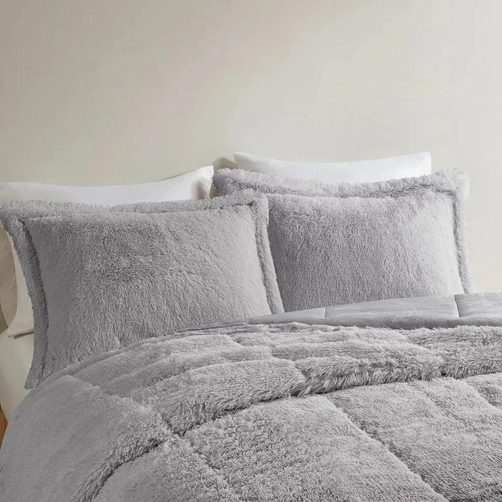 Brielle Ombre Shaggy Long Fur Comforter Mini Set - Gifts for You 'n Me