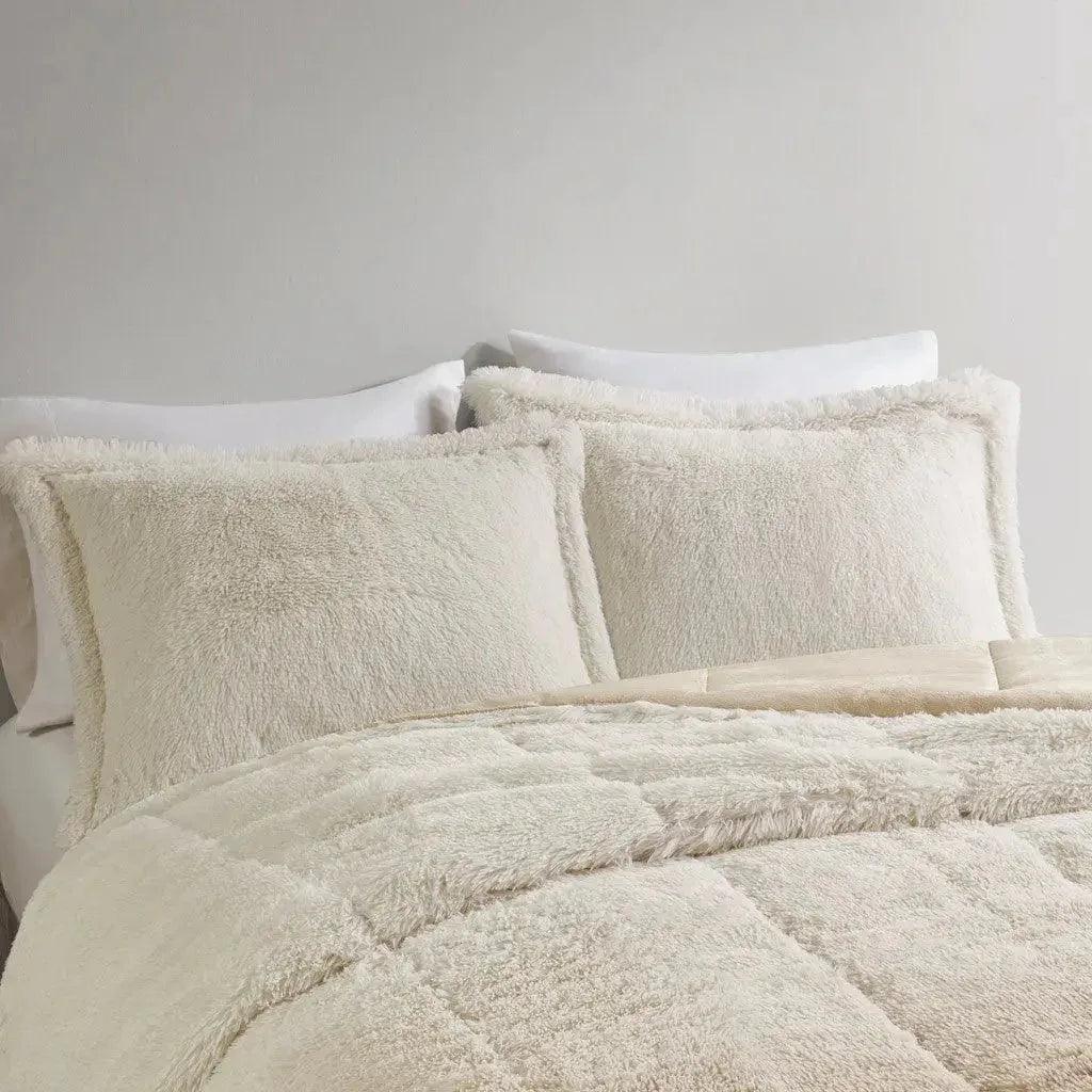 Brielle Ombre Shaggy Long Fur Comforter Mini Set - Gifts for You 'n Me