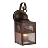 Bronze Bear Wall Lantern