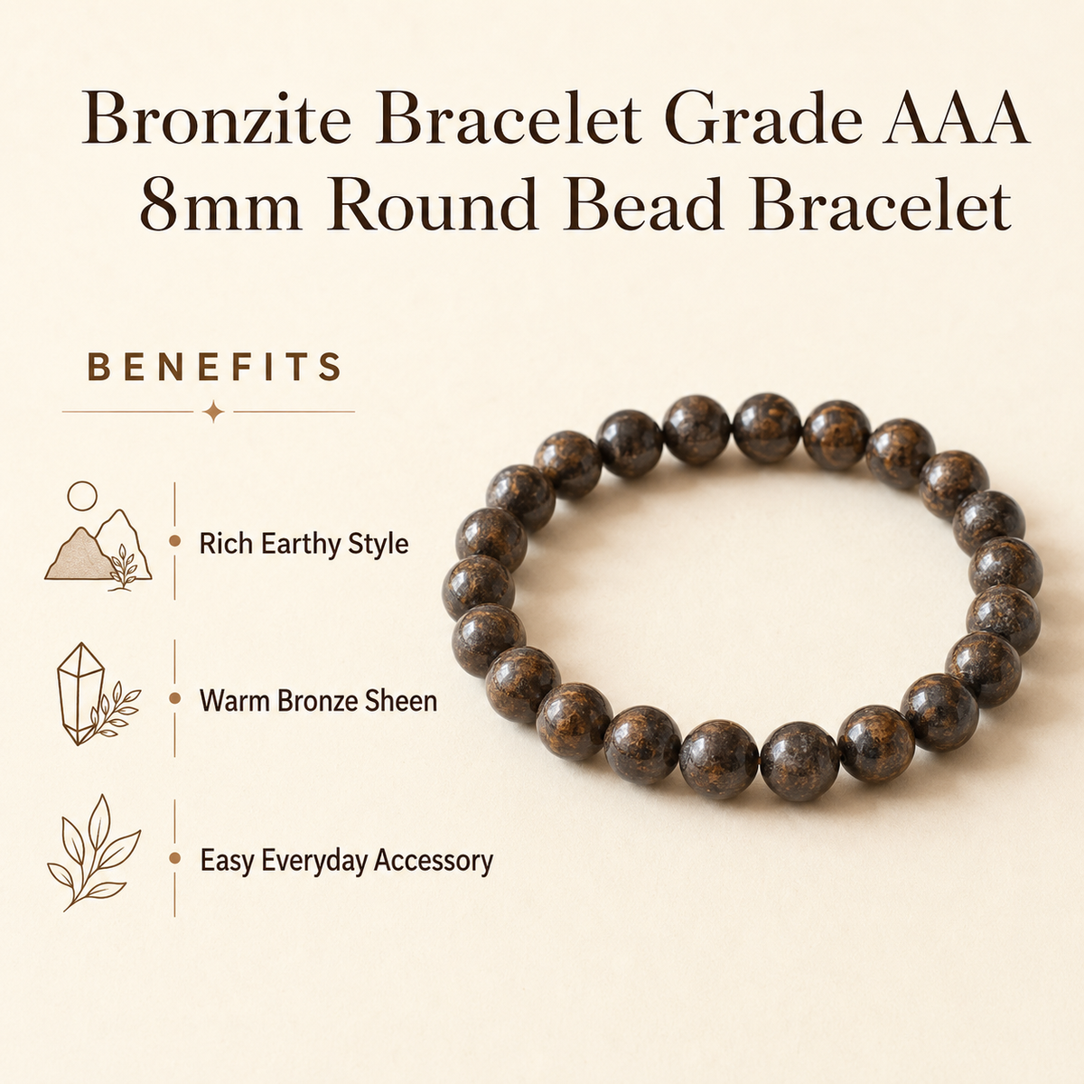 Bronzite Bracelet (Leadership and Channeling )