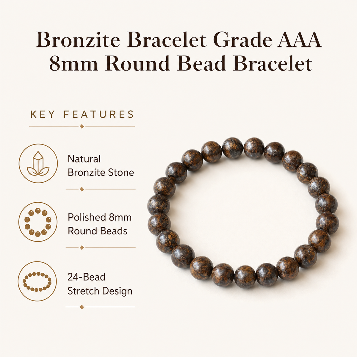 Bronzite Bracelet (Leadership and Channeling )