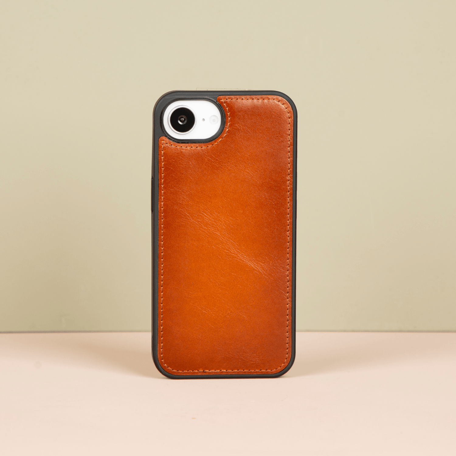 iPhone 16e Leather Wallet Case - Golden Brown - Brooklyn