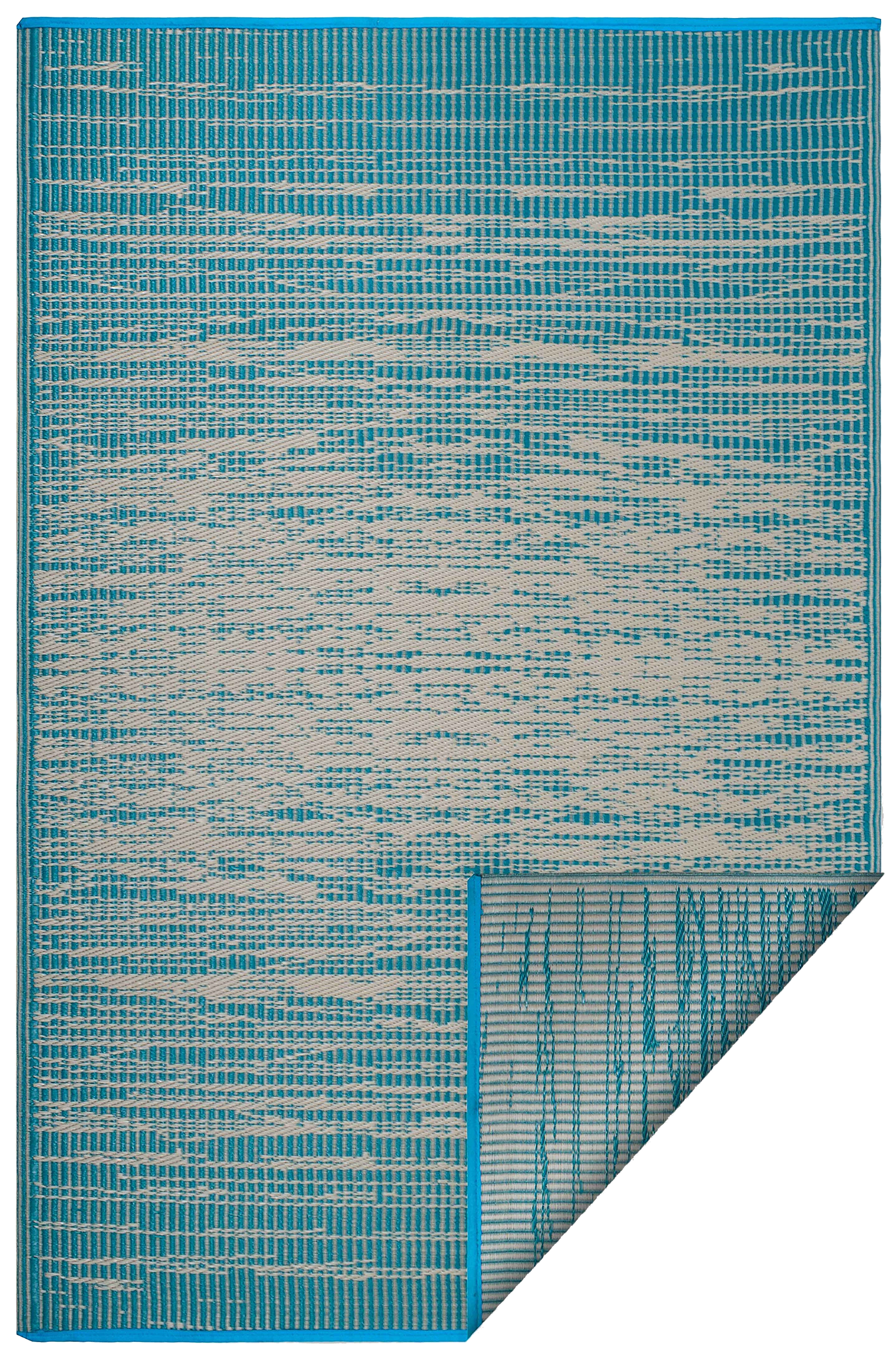 Brooklyn - Teal Outdoor Rug for Patio FINAL SALE